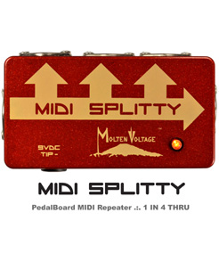 Molten Voltage MIDI SPLITTY .:. 1 IN 4 THRU